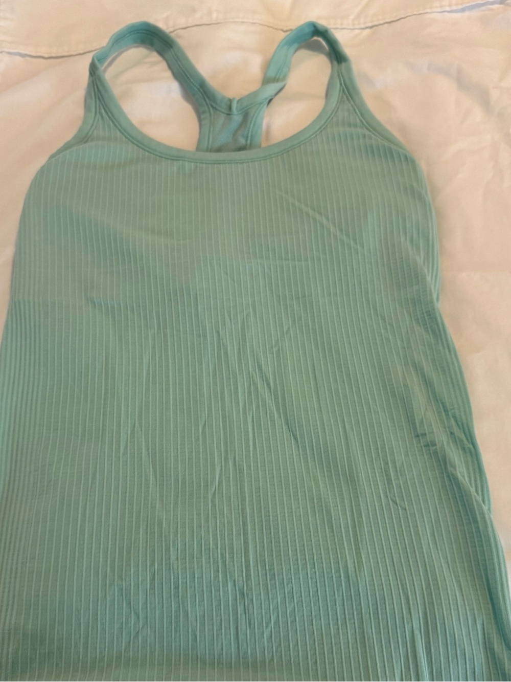 lululemon athletica Ribbed Racerback Tank — Mint